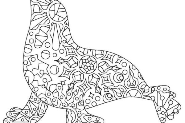 Alaska animal footprints coloring pages