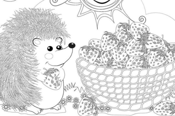 Free animated animal coloring picture