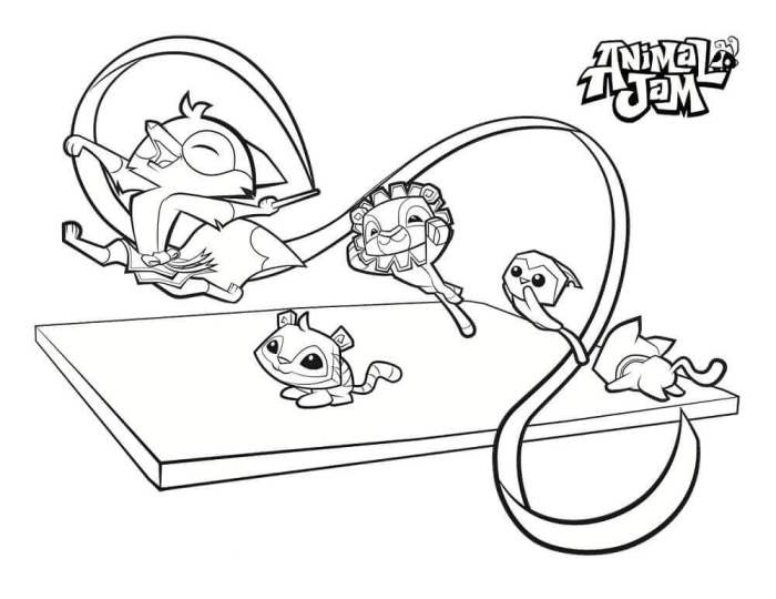 Animal jam coloring pages phantom