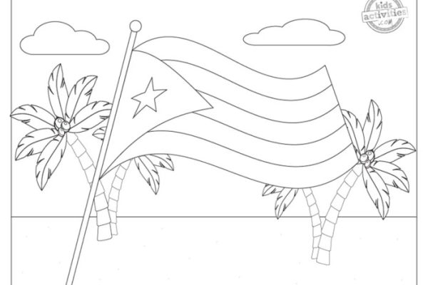 Animals of cuba coloring page