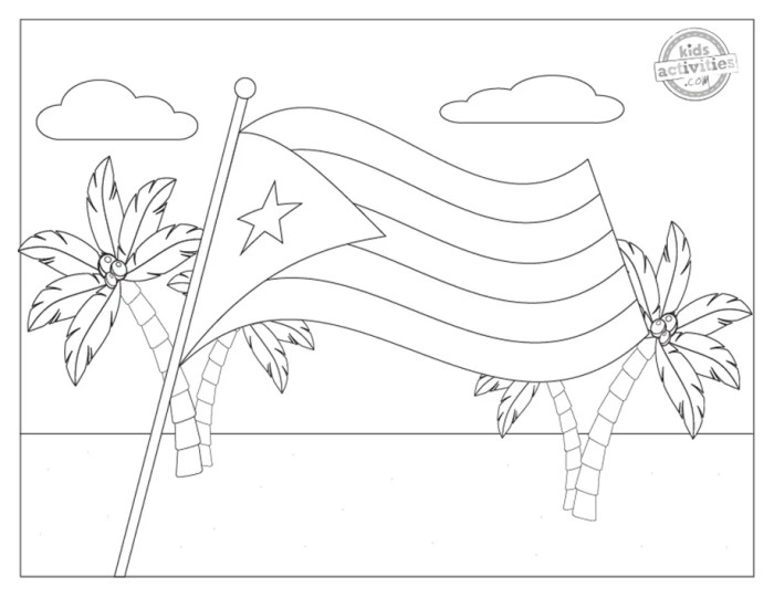 Animals of cuba coloring page