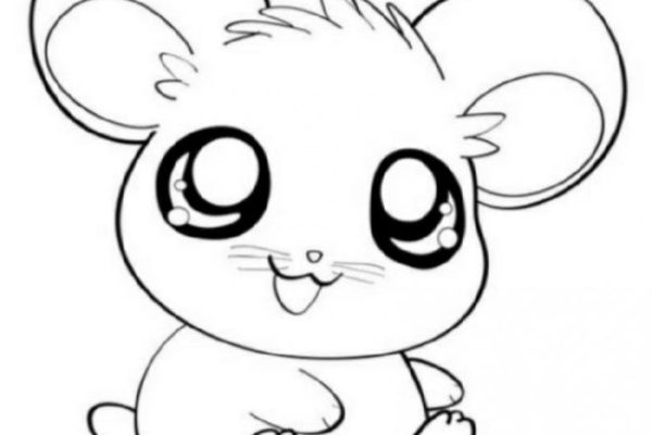 Coloring page cute animal