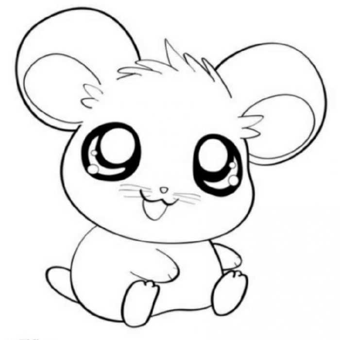 Coloring page cute animal