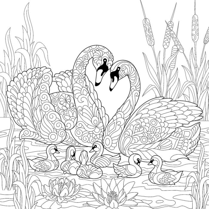 Animal family coloring pages for free