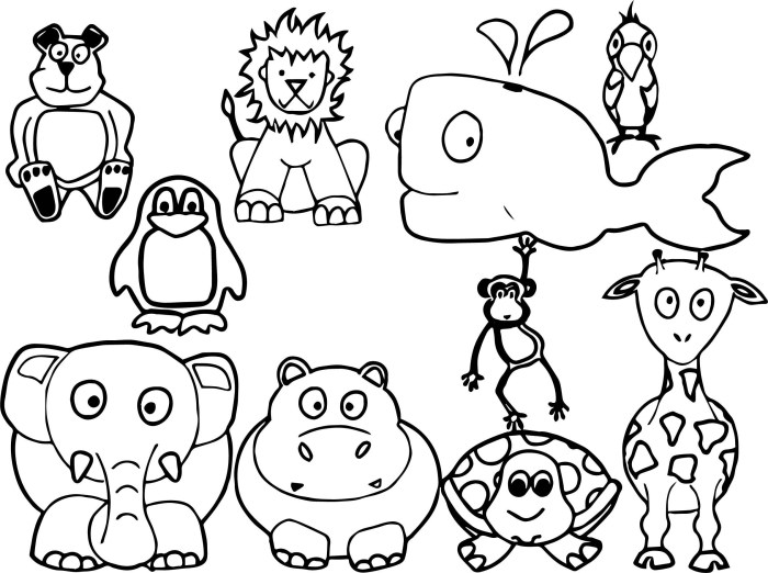 Coloring pages free animals