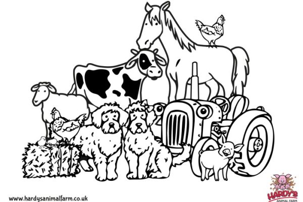 Farm animals coloring pages to print