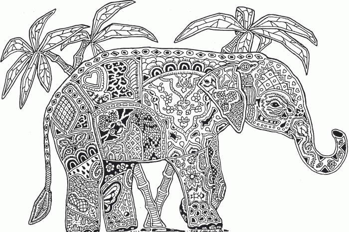 Coloring pages difficult animals