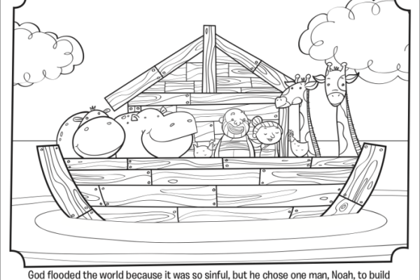 Animal ark noah coloring sheet activities