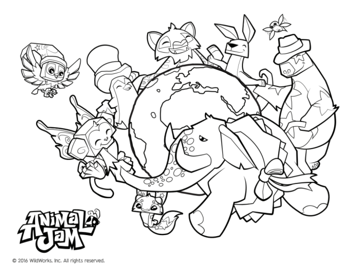 Animal jam coloring pages phantom