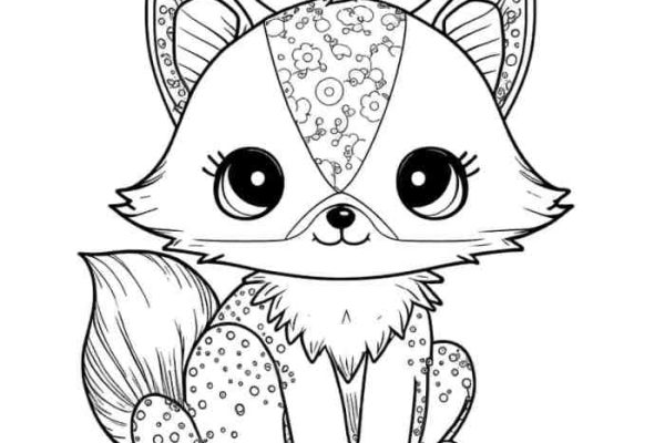 Animal blank coloring sheet