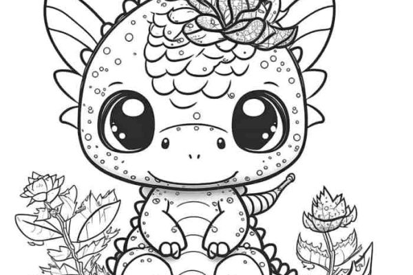 Cute eyes animal coloring pages