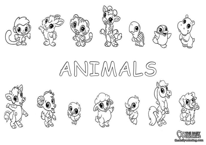 Emoji and animals coloring pages