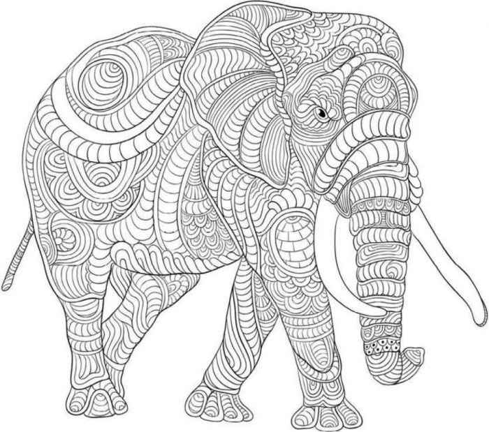 Coloring pages difficult animals