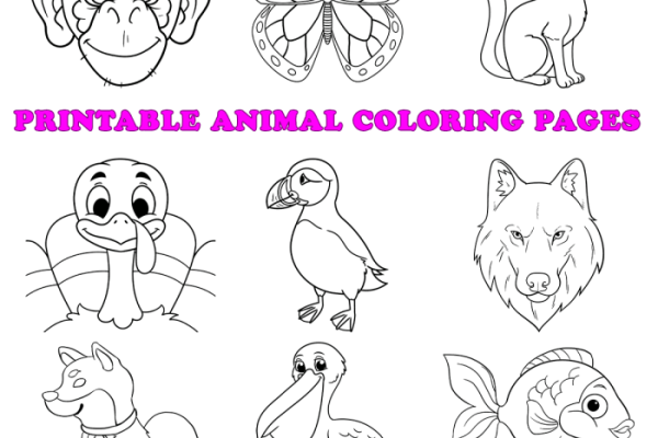 Coloring pictures of animals printable