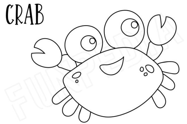 Beach animal coloring pages