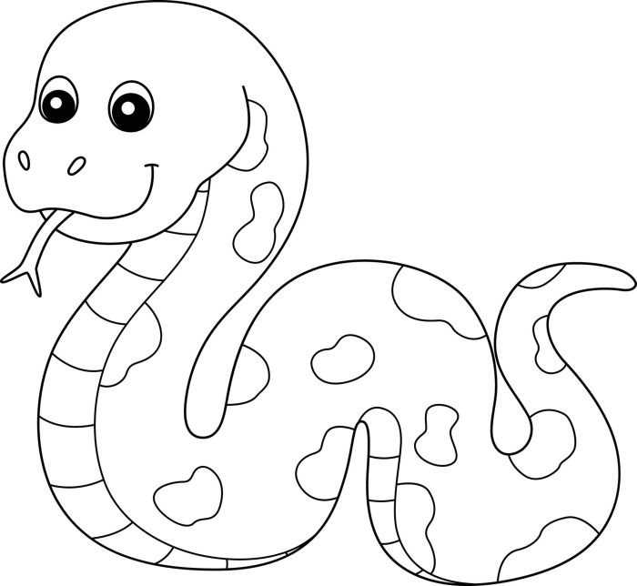 Animal coloring pages snake