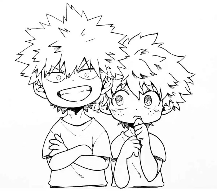 Anime bnha coloring pages