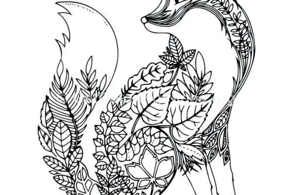 Animal zentangle coloring pages