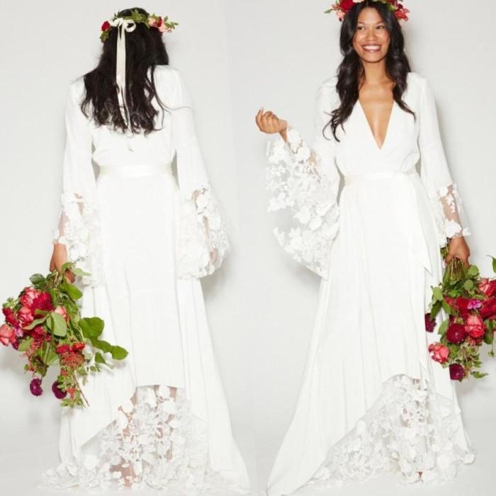 Plus size western wedding dresses