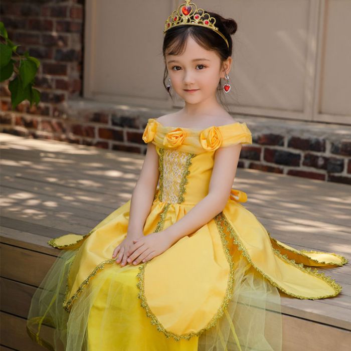 Princess belle wedding dress