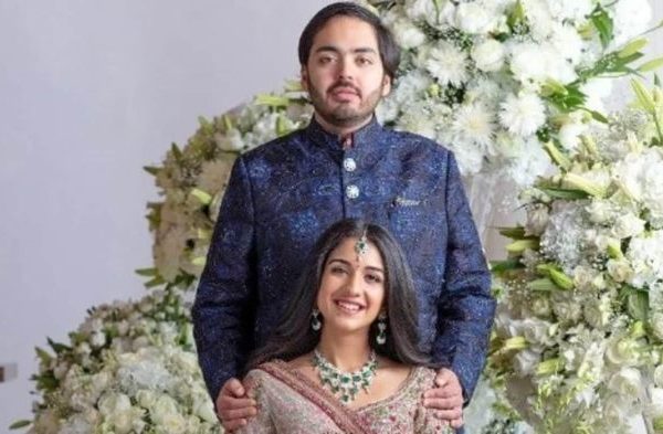 Radhika merchant wedding dress