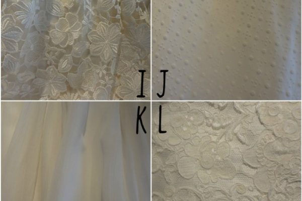 Fabric of wedding dresses