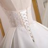 Satin Wedding Dress with Lace A Luxurious Choice