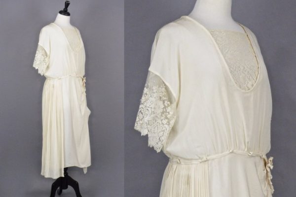 1920 style wedding dress