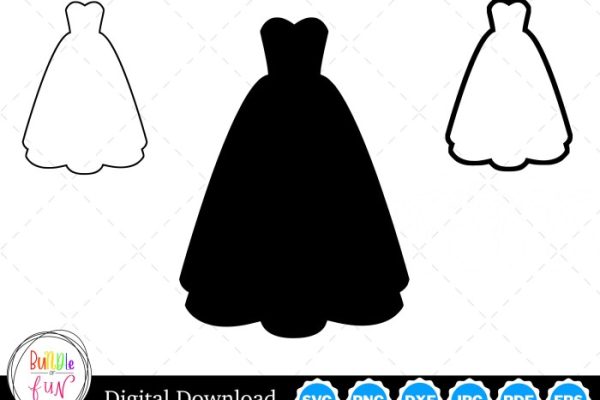 Shapes of wedding dresses