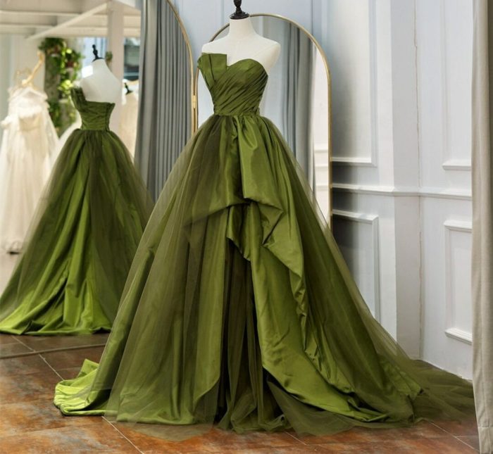 Sage green dresses for wedding